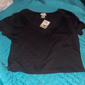 Bozzolo black cropped top